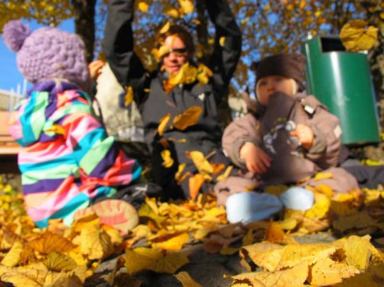 let the leaves rain on us