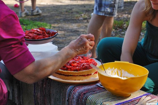 mother-and-daughter-making-strawberry-cake-together