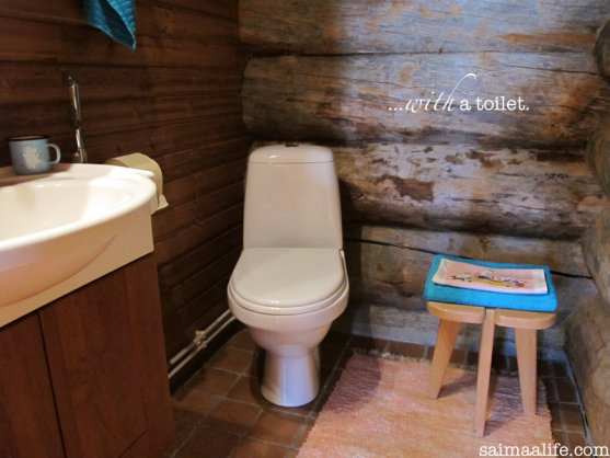 toilet-in-finnish-log-cottage