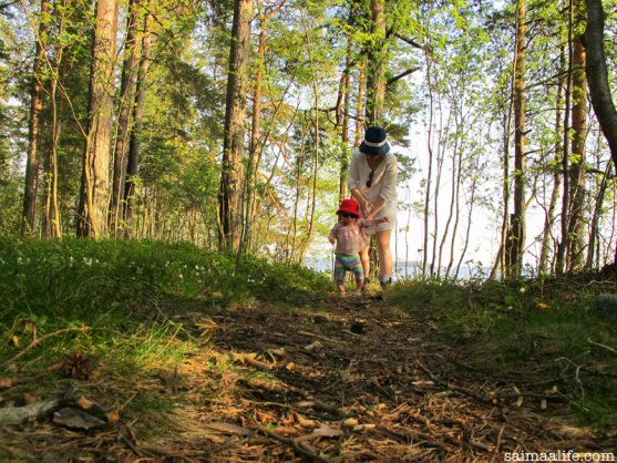 mother-and-child-walking-in-forest