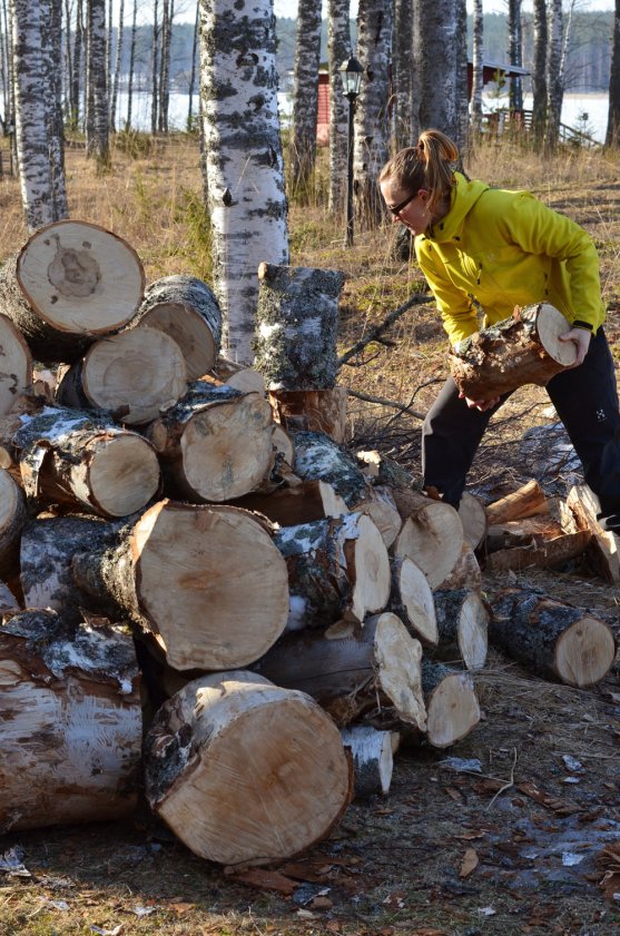 woman-working-for-firewood