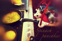 Spinach pancakes