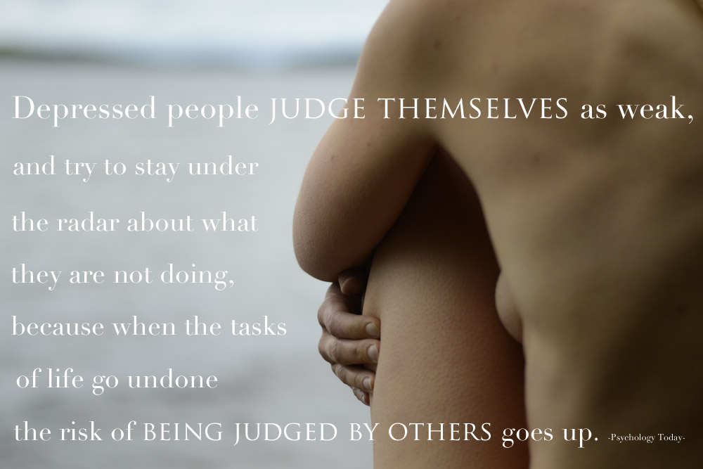 depressed people judge themselves