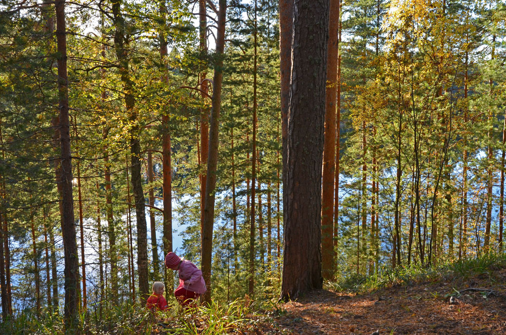 children-in-punkaharju-ridge-nature-saimaalife