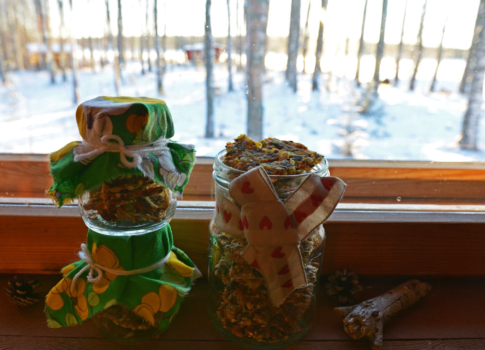 Homemade Seed Crispbread in Glass Jars