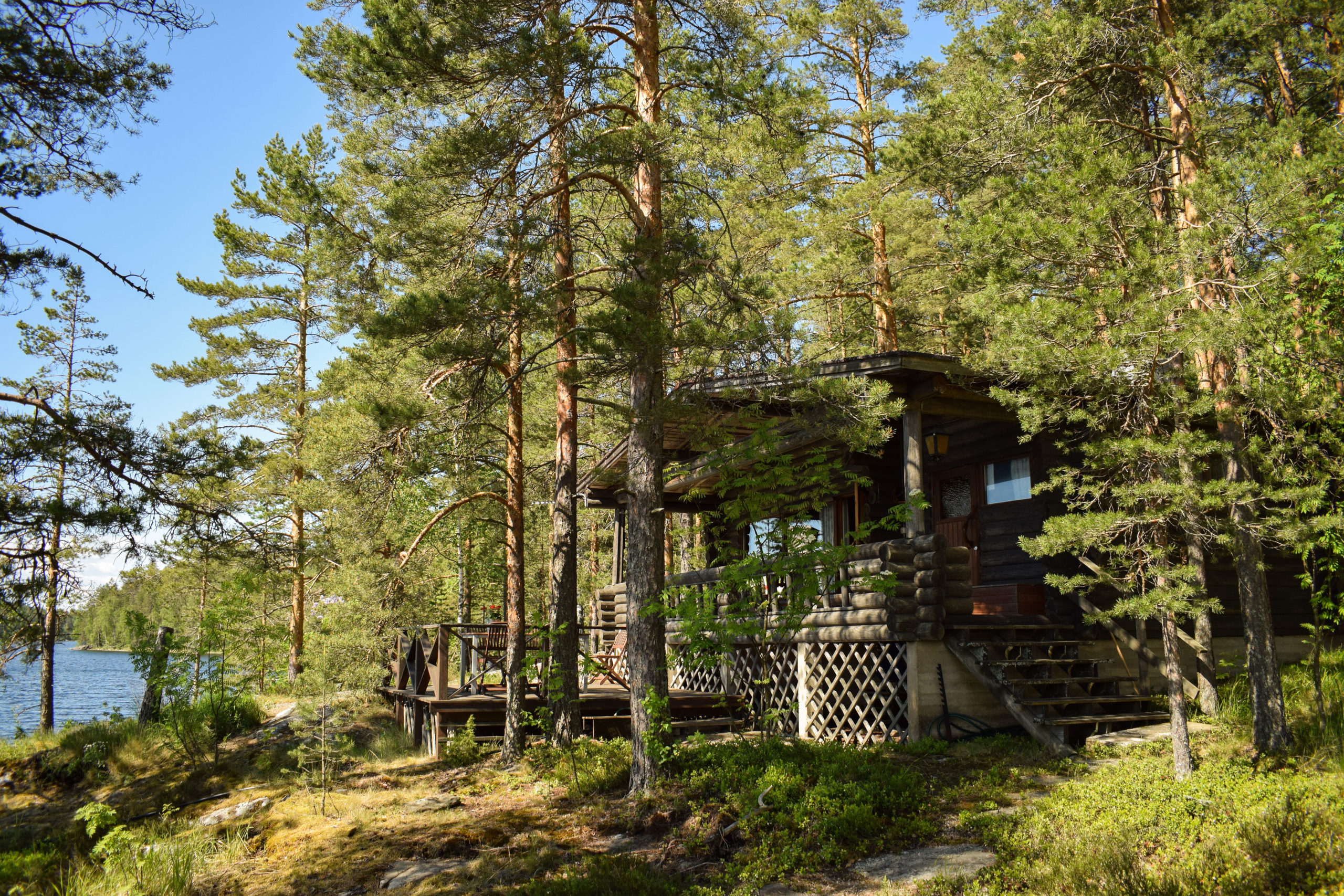 Kukkoniemen Lomamökit traditional Finnish rental cottages in Punkaharju, Saimaa