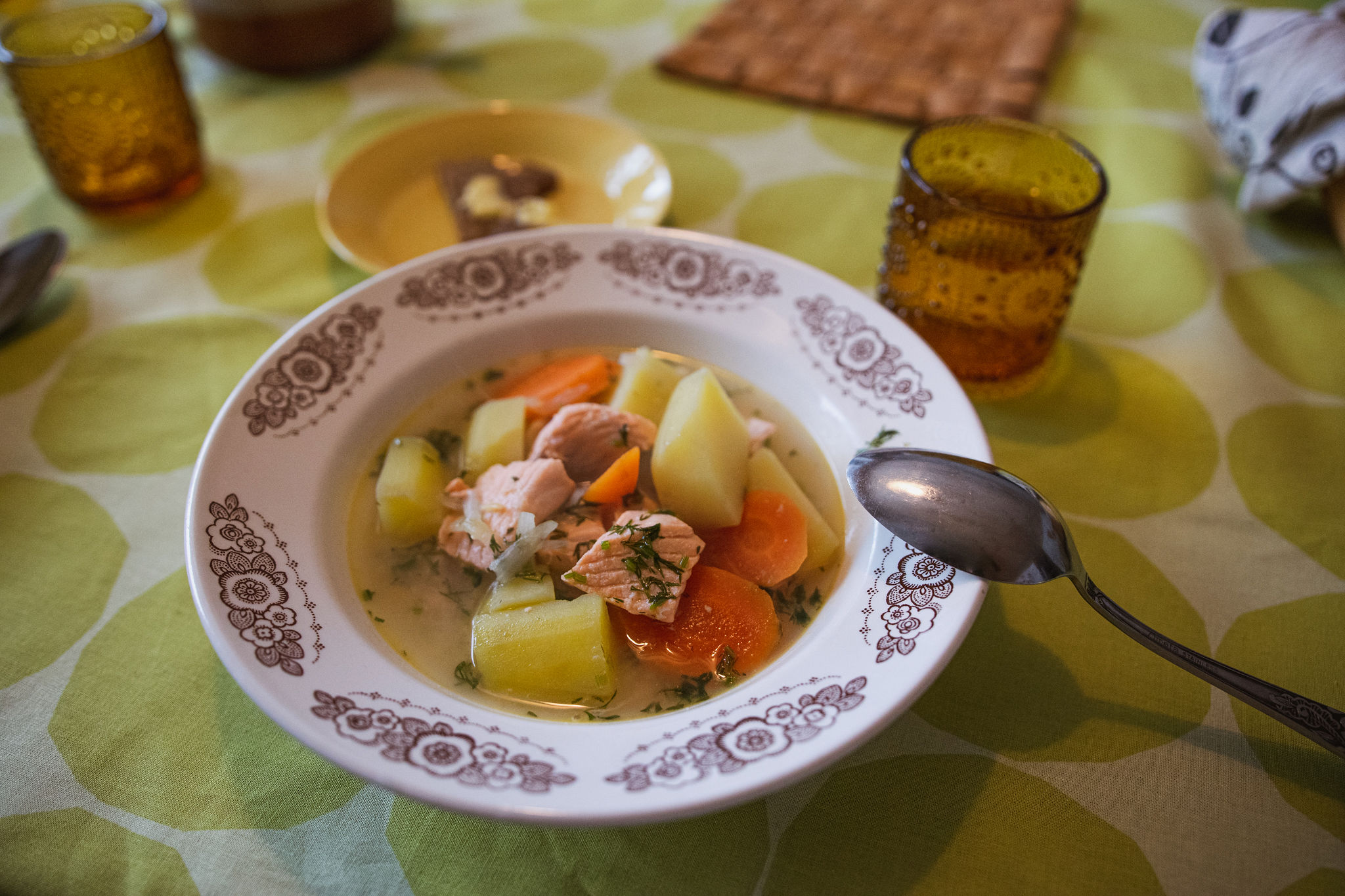 Paula's traditional salmon soup 