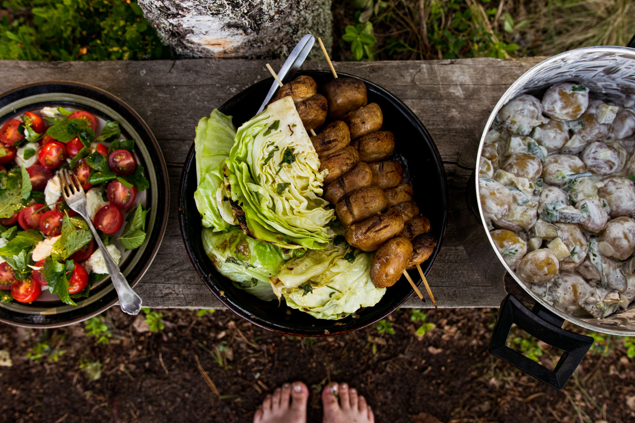 Grilled summer food 