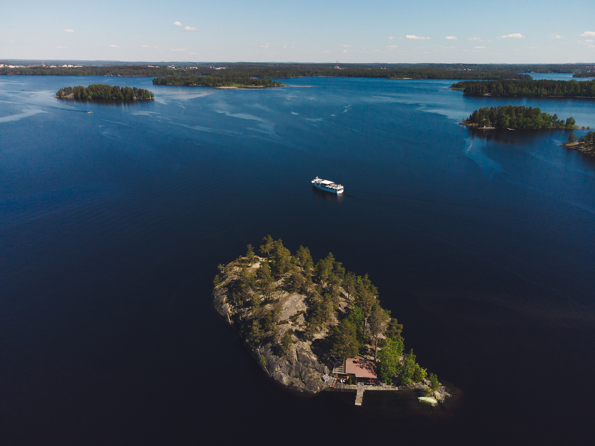 Savonlinna lake cruise travel to Saimaa archipelago with m/s Elviira