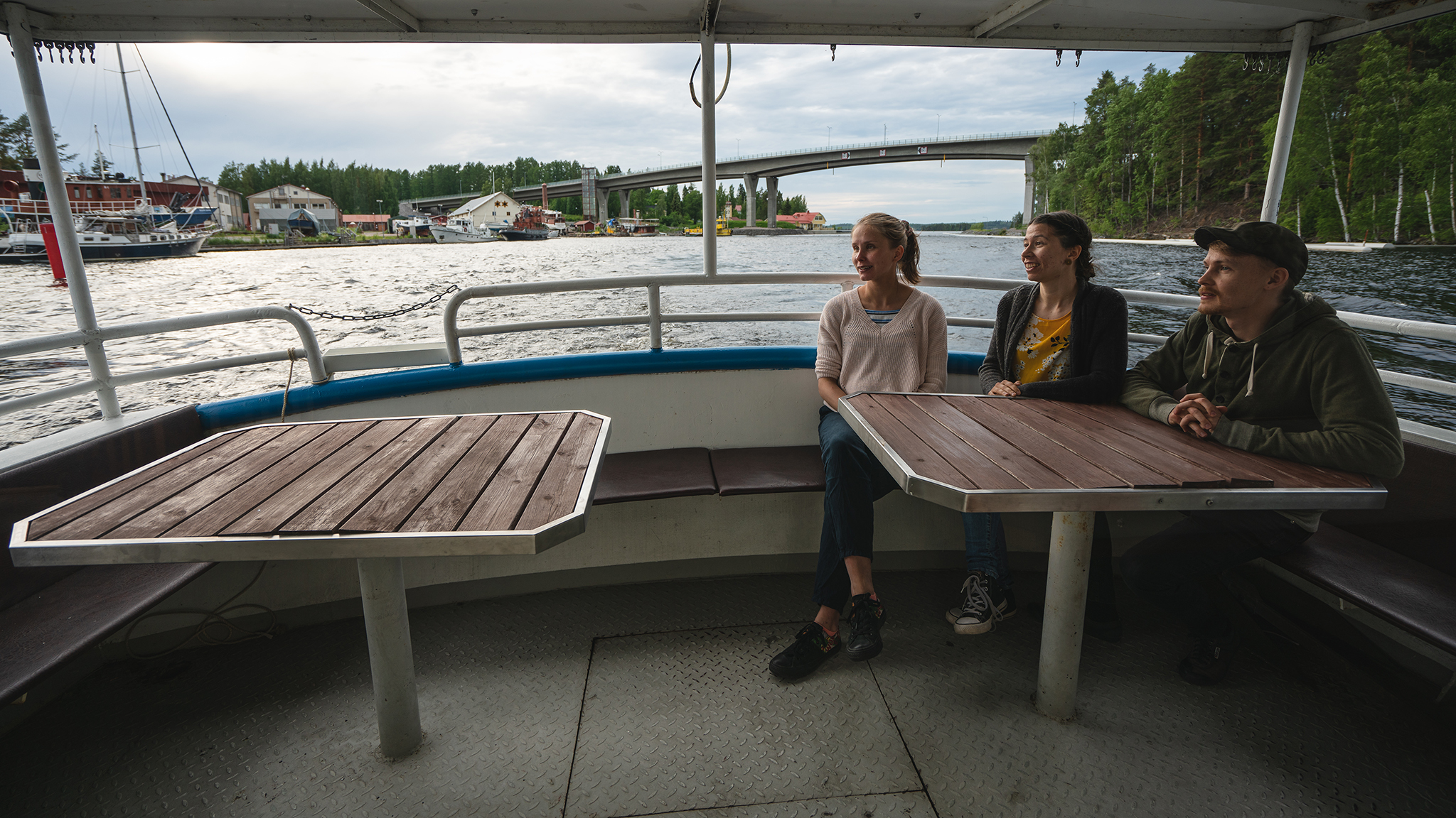 Savonlinna City Sightseeing Cruise passing Laitaatsalmi