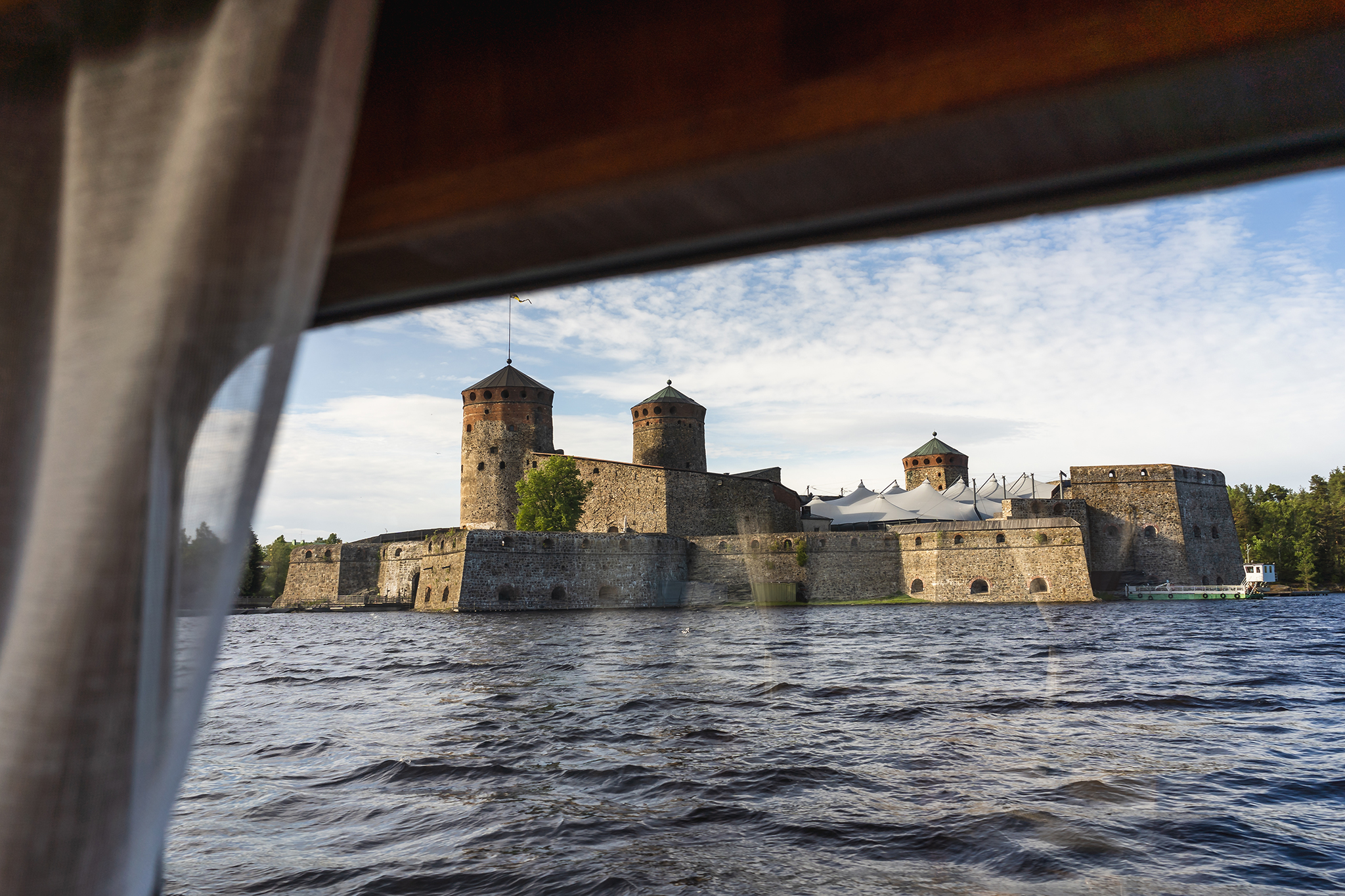 Olavinlinna castle from the waters