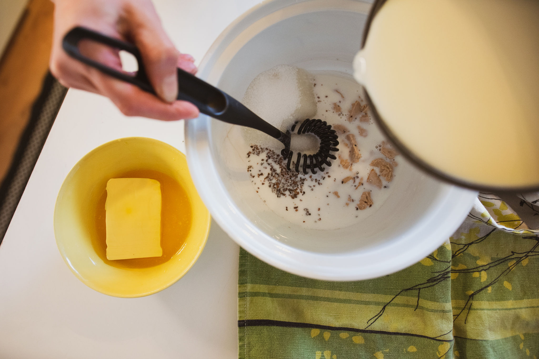 Paula making of Finnish Paula's bun recipe